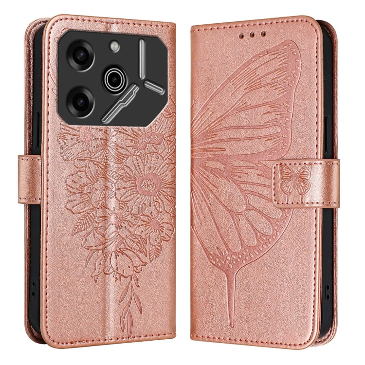 Embossed Butterfly Leather Phone Case, For Tecno Pova 6 5G, For Tecno Pova 6, For Tecno Camon 30 Pro, For Tecno Camon 30 4G / 5G, For Tecno Pova 6 Pro, For Tecno Spark 20 Pro+, For Tecno Spark 20 Pro, For Tecno Spark Go 2024 / Spark 20C                ...