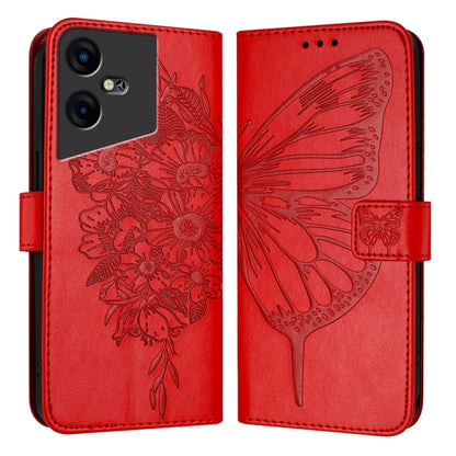 Embossed Butterfly Leather Phone Case, For Tecno Pova 6 5G, For Tecno Pova 6, For Tecno Camon 30 Pro, For Tecno Camon 30 4G / 5G, For Tecno Pova 6 Pro, For Tecno Spark 20 Pro+, For Tecno Spark 20 Pro, For Tecno Spark Go 2024 / Spark 20C                ...