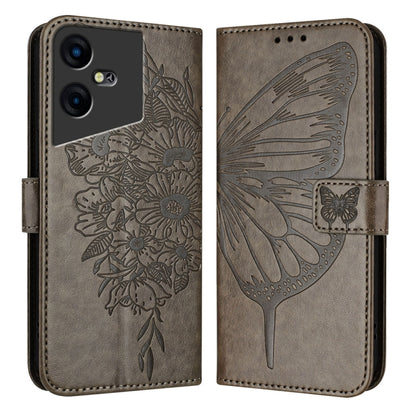 Embossed Butterfly Leather Phone Case, For Tecno Pova 6 5G, For Tecno Pova 6, For Tecno Camon 30 Pro, For Tecno Camon 30 4G / 5G, For Tecno Pova 6 Pro, For Tecno Spark 20 Pro+, For Tecno Spark 20 Pro, For Tecno Spark Go 2024 / Spark 20C                ...