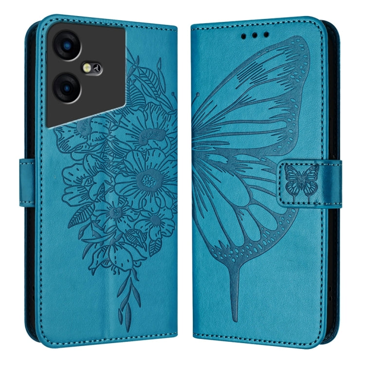 Embossed Butterfly Leather Phone Case, For Tecno Pova 6 5G, For Tecno Pova 6, For Tecno Camon 30 Pro, For Tecno Camon 30 4G / 5G, For Tecno Pova 6 Pro, For Tecno Spark 20 Pro+, For Tecno Spark 20 Pro, For Tecno Spark Go 2024 / Spark 20C                ...