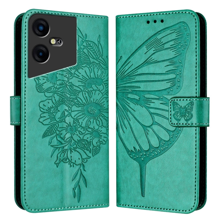 Embossed Butterfly Leather Phone Case, For Tecno Pova 6 5G, For Tecno Pova 6, For Tecno Camon 30 Pro, For Tecno Camon 30 4G / 5G, For Tecno Pova 6 Pro, For Tecno Spark 20 Pro+, For Tecno Spark 20 Pro, For Tecno Spark Go 2024 / Spark 20C                ...