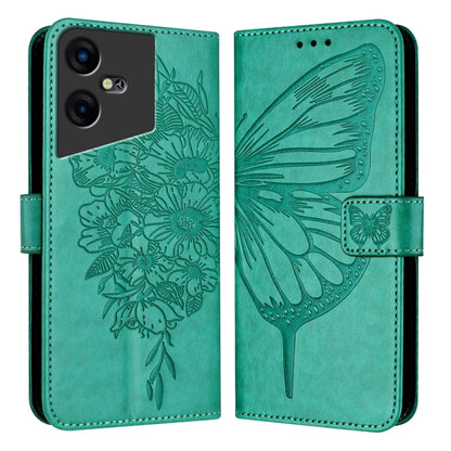 Embossed Butterfly Leather Phone Case, For Tecno Pova 6 5G, For Tecno Pova 6, For Tecno Camon 30 Pro, For Tecno Camon 30 4G / 5G, For Tecno Pova 6 Pro, For Tecno Spark 20 Pro+, For Tecno Spark 20 Pro, For Tecno Spark Go 2024 / Spark 20C                ...