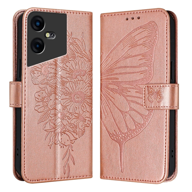 Embossed Butterfly Leather Phone Case, For Tecno Pova 6 5G, For Tecno Pova 6, For Tecno Camon 30 Pro, For Tecno Camon 30 4G / 5G, For Tecno Pova 6 Pro, For Tecno Spark 20 Pro+, For Tecno Spark 20 Pro, For Tecno Spark Go 2024 / Spark 20C                ...