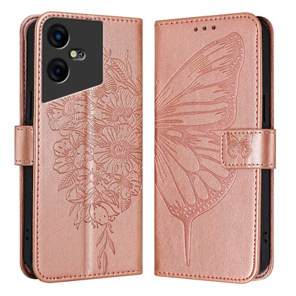 Embossed Butterfly Leather Phone Case, For Tecno Pova 6 5G, For Tecno Pova 6, For Tecno Camon 30 Pro, For Tecno Camon 30 4G / 5G, For Tecno Pova 6 Pro, For Tecno Spark 20 Pro+, For Tecno Spark 20 Pro, For Tecno Spark Go 2024 / Spark 20C                ...