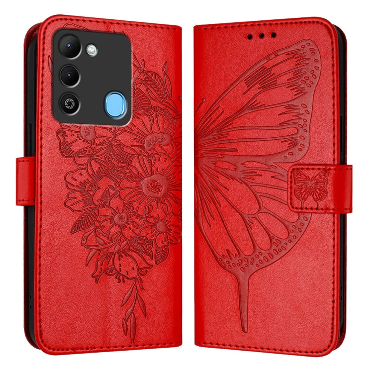 Embossed Butterfly Leather Phone Case, For Tecno Camon 20 Premier 5G, For Tecno Camon 20 Pro 5G, For Tecno Camon 20 / 20 Pro 4G, For Tecno Spark Go 2023/Pop 7/Pop 7 Pro, For Tecno Spark 9, For Tecno Pop 5c / Itel A23 Pro/A17                            ...