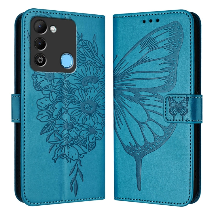 Embossed Butterfly Leather Phone Case, For Tecno Camon 20 Premier 5G, For Tecno Camon 20 Pro 5G, For Tecno Camon 20 / 20 Pro 4G, For Tecno Spark Go 2023/Pop 7/Pop 7 Pro, For Tecno Spark 9, For Tecno Pop 5c / Itel A23 Pro/A17                            ...