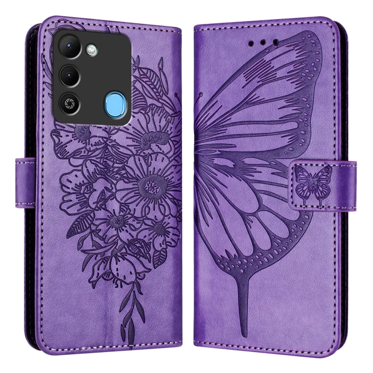 Embossed Butterfly Leather Phone Case, For Tecno Camon 20 Premier 5G, For Tecno Camon 20 Pro 5G, For Tecno Camon 20 / 20 Pro 4G, For Tecno Spark Go 2023/Pop 7/Pop 7 Pro, For Tecno Spark 9, For Tecno Pop 5c / Itel A23 Pro/A17                            ...