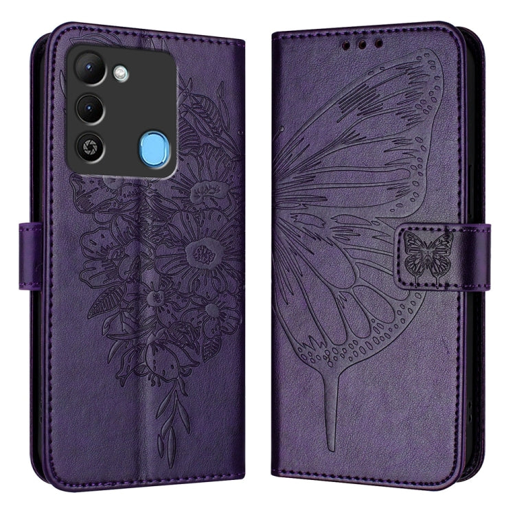 Embossed Butterfly Leather Phone Case, For Tecno Camon 20 Premier 5G, For Tecno Camon 20 Pro 5G, For Tecno Camon 20 / 20 Pro 4G, For Tecno Spark Go 2023/Pop 7/Pop 7 Pro, For Tecno Spark 9, For Tecno Pop 5c / Itel A23 Pro/A17                            ...