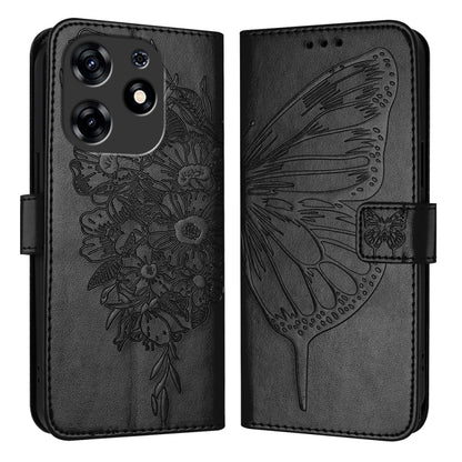 Embossed Butterfly Leather Phone Case, For Tecno Camon 50 4G, For Tenco Pova Slirm / Spark Slirm, For Tecno Camon 40 Pro 4G, For Tecno Camon 40 Premier, For Tecno Camon 40 4G, For Tecno Spark 30 5G / Pova 6 Neo 5G, For Tecno Spark 30 5G / 6 Neo 5G     ...