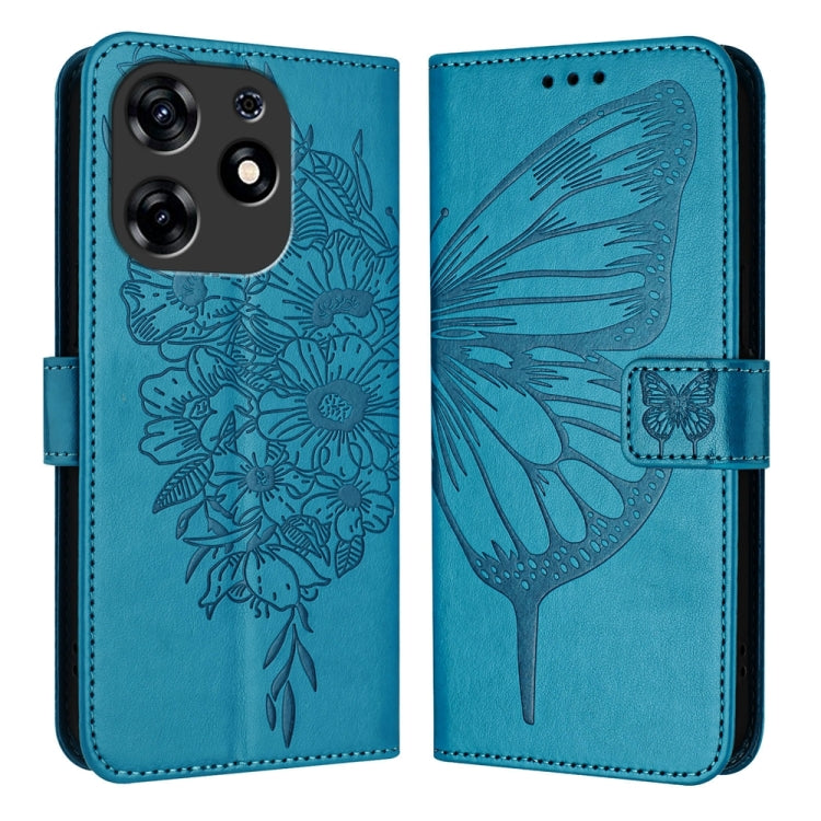 Embossed Butterfly Leather Phone Case, For Tecno Camon 50 4G, For Tenco Pova Slirm / Spark Slirm, For Tecno Camon 40 Pro 4G, For Tecno Camon 40 Premier, For Tecno Camon 40 4G, For Tecno Spark 30 5G / Pova 6 Neo 5G, For Tecno Spark 30 5G / 6 Neo 5G     ...