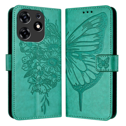 Embossed Butterfly Leather Phone Case, For Tecno Camon 50 4G, For Tenco Pova Slirm / Spark Slirm, For Tecno Camon 40 Pro 4G, For Tecno Camon 40 Premier, For Tecno Camon 40 4G, For Tecno Spark 30 5G / Pova 6 Neo 5G, For Tecno Spark 30 5G / 6 Neo 5G     ...