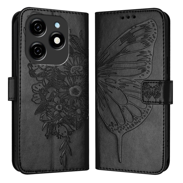 Embossed Butterfly Leather Phone Case, For Tecno Pova 6 5G, For Tecno Pova 6, For Tecno Camon 30 Pro, For Tecno Camon 30 4G / 5G, For Tecno Pova 6 Pro, For Tecno Spark 20 Pro+, For Tecno Spark 20 Pro, For Tecno Spark Go 2024 / Spark 20C                ...