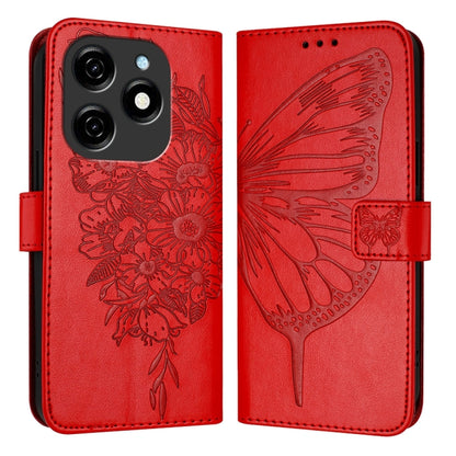 Embossed Butterfly Leather Phone Case, For Tecno Pova 6 5G, For Tecno Pova 6, For Tecno Camon 30 Pro, For Tecno Camon 30 4G / 5G, For Tecno Pova 6 Pro, For Tecno Spark 20 Pro+, For Tecno Spark 20 Pro, For Tecno Spark Go 2024 / Spark 20C                ...
