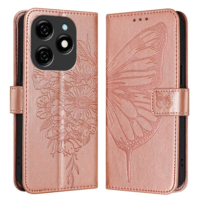 Embossed Butterfly Leather Phone Case, For Tecno Pova 6 5G, For Tecno Pova 6, For Tecno Camon 30 Pro, For Tecno Camon 30 4G / 5G, For Tecno Pova 6 Pro, For Tecno Spark 20 Pro+, For Tecno Spark 20 Pro, For Tecno Spark Go 2024 / Spark 20C                ...