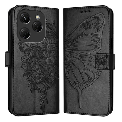Embossed Butterfly Leather Phone Case, For Tecno Pova 6 5G, For Tecno Pova 6, For Tecno Camon 30 Pro, For Tecno Camon 30 4G / 5G, For Tecno Pova 6 Pro, For Tecno Spark 20 Pro+, For Tecno Spark 20 Pro, For Tecno Spark Go 2024 / Spark 20C                ...