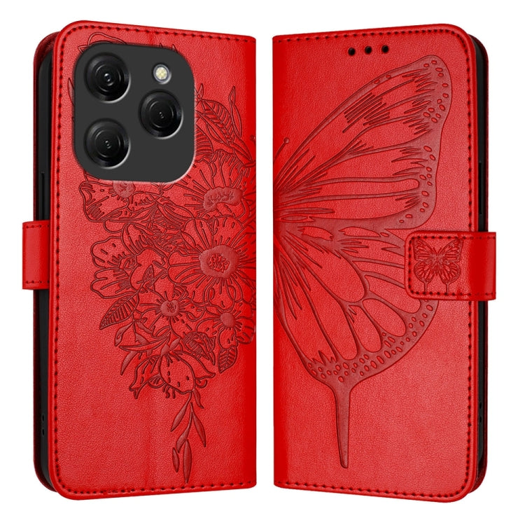 Embossed Butterfly Leather Phone Case, For Tecno Pova 6 5G, For Tecno Pova 6, For Tecno Camon 30 Pro, For Tecno Camon 30 4G / 5G, For Tecno Pova 6 Pro, For Tecno Spark 20 Pro+, For Tecno Spark 20 Pro, For Tecno Spark Go 2024 / Spark 20C                ...