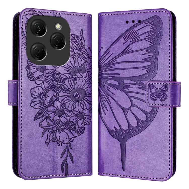 Embossed Butterfly Leather Phone Case, For Tecno Pova 6 5G, For Tecno Pova 6, For Tecno Camon 30 Pro, For Tecno Camon 30 4G / 5G, For Tecno Pova 6 Pro, For Tecno Spark 20 Pro+, For Tecno Spark 20 Pro, For Tecno Spark Go 2024 / Spark 20C                ...