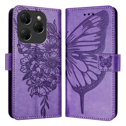 Embossed Butterfly Leather Phone Case, For Tecno Pova 6 5G, For Tecno Pova 6, For Tecno Camon 30 Pro, For Tecno Camon 30 4G / 5G, For Tecno Pova 6 Pro, For Tecno Spark 20 Pro+, For Tecno Spark 20 Pro, For Tecno Spark Go 2024 / Spark 20C                ...