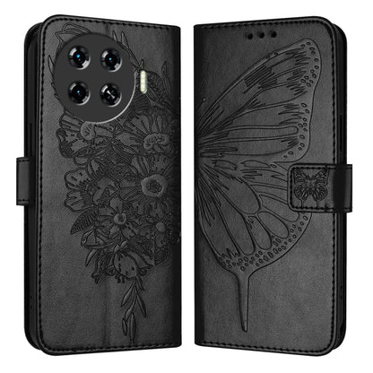 Embossed Butterfly Leather Phone Case, For Tecno Pova 6 5G, For Tecno Pova 6, For Tecno Camon 30 Pro, For Tecno Camon 30 4G / 5G, For Tecno Pova 6 Pro, For Tecno Spark 20 Pro+, For Tecno Spark 20 Pro, For Tecno Spark Go 2024 / Spark 20C                ...