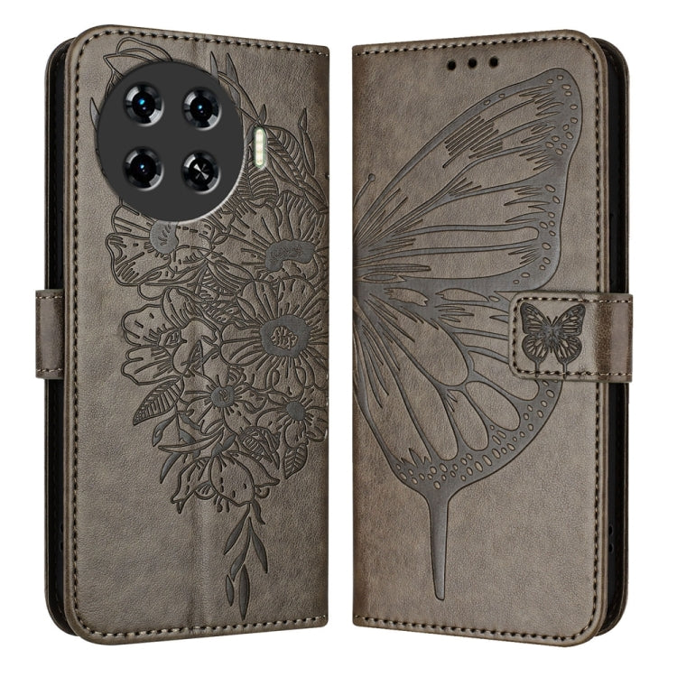 Embossed Butterfly Leather Phone Case, For Tecno Pova 6 5G, For Tecno Pova 6, For Tecno Camon 30 Pro, For Tecno Camon 30 4G / 5G, For Tecno Pova 6 Pro, For Tecno Spark 20 Pro+, For Tecno Spark 20 Pro, For Tecno Spark Go 2024 / Spark 20C                ...