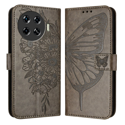 Embossed Butterfly Leather Phone Case, For Tecno Pova 6 5G, For Tecno Pova 6, For Tecno Camon 30 Pro, For Tecno Camon 30 4G / 5G, For Tecno Pova 6 Pro, For Tecno Spark 20 Pro+, For Tecno Spark 20 Pro, For Tecno Spark Go 2024 / Spark 20C                ...