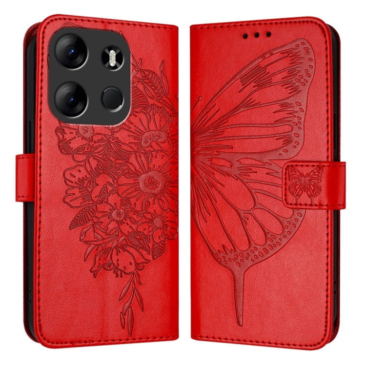 Embossed Butterfly Leather Phone Case, For Tecno Camon 20 Premier 5G, For Tecno Camon 20 Pro 5G, For Tecno Camon 20 / 20 Pro 4G, For Tecno Spark Go 2023/Pop 7/Pop 7 Pro, For Tecno Spark 9, For Tecno Pop 5c / Itel A23 Pro/A17                            ...