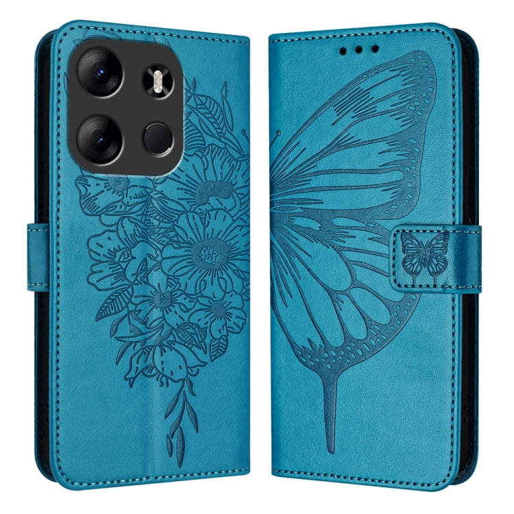Embossed Butterfly Leather Phone Case, For Tecno Camon 20 Premier 5G, For Tecno Camon 20 Pro 5G, For Tecno Camon 20 / 20 Pro 4G, For Tecno Spark Go 2023/Pop 7/Pop 7 Pro, For Tecno Spark 9, For Tecno Pop 5c / Itel A23 Pro/A17                            ...