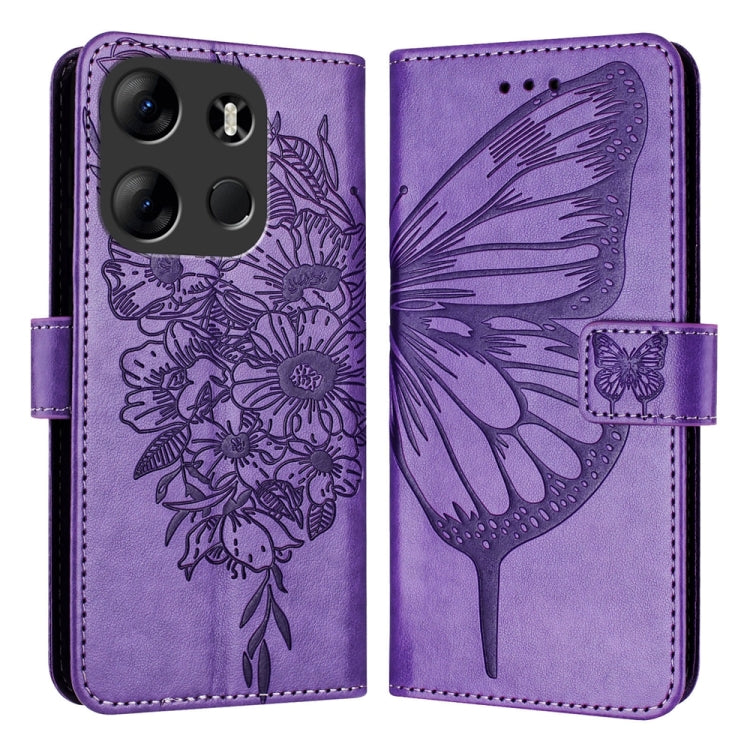 Embossed Butterfly Leather Phone Case, For Tecno Camon 20 Premier 5G, For Tecno Camon 20 Pro 5G, For Tecno Camon 20 / 20 Pro 4G, For Tecno Spark Go 2023/Pop 7/Pop 7 Pro, For Tecno Spark 9, For Tecno Pop 5c / Itel A23 Pro/A17                            ...