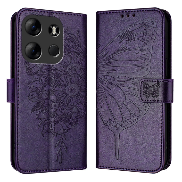 Embossed Butterfly Leather Phone Case, For Tecno Camon 20 Premier 5G, For Tecno Camon 20 Pro 5G, For Tecno Camon 20 / 20 Pro 4G, For Tecno Spark Go 2023/Pop 7/Pop 7 Pro, For Tecno Spark 9, For Tecno Pop 5c / Itel A23 Pro/A17                            ...