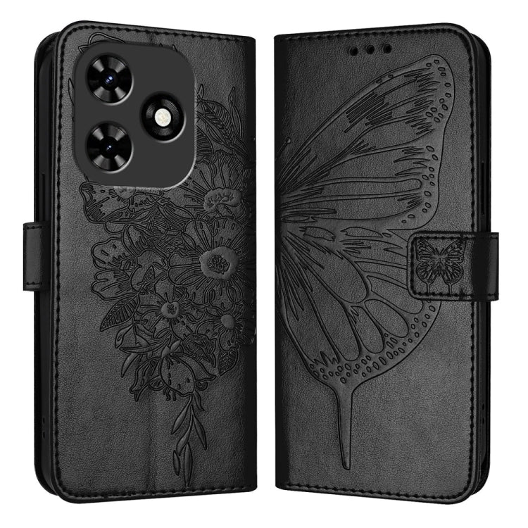 Embossed Butterfly Leather Phone Case, For Tecno Pova 6 5G, For Tecno Pova 6, For Tecno Camon 30 Pro, For Tecno Camon 30 4G / 5G, For Tecno Pova 6 Pro, For Tecno Spark 20 Pro+, For Tecno Spark 20 Pro, For Tecno Spark Go 2024 / Spark 20C                ...