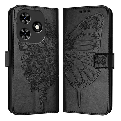 Embossed Butterfly Leather Phone Case, For Tecno Pova 6 5G, For Tecno Pova 6, For Tecno Camon 30 Pro, For Tecno Camon 30 4G / 5G, For Tecno Pova 6 Pro, For Tecno Spark 20 Pro+, For Tecno Spark 20 Pro, For Tecno Spark Go 2024 / Spark 20C                ...