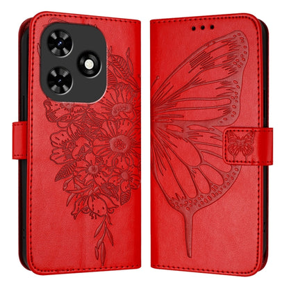Embossed Butterfly Leather Phone Case, For Tecno Pova 6 5G, For Tecno Pova 6, For Tecno Camon 30 Pro, For Tecno Camon 30 4G / 5G, For Tecno Pova 6 Pro, For Tecno Spark 20 Pro+, For Tecno Spark 20 Pro, For Tecno Spark Go 2024 / Spark 20C                ...
