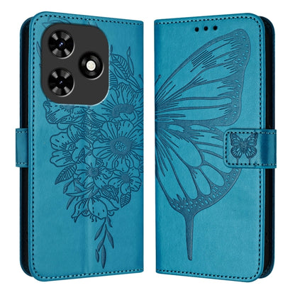 Embossed Butterfly Leather Phone Case, For Tecno Pova 6 5G, For Tecno Pova 6, For Tecno Camon 30 Pro, For Tecno Camon 30 4G / 5G, For Tecno Pova 6 Pro, For Tecno Spark 20 Pro+, For Tecno Spark 20 Pro, For Tecno Spark Go 2024 / Spark 20C                ...