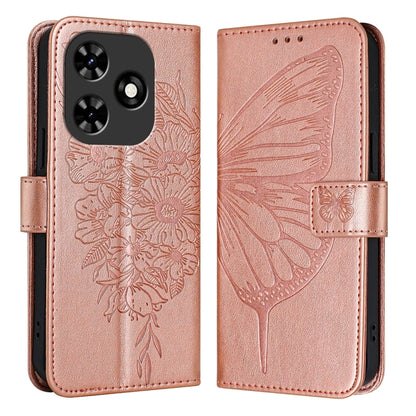 Embossed Butterfly Leather Phone Case, For Tecno Pova 6 5G, For Tecno Pova 6, For Tecno Camon 30 Pro, For Tecno Camon 30 4G / 5G, For Tecno Pova 6 Pro, For Tecno Spark 20 Pro+, For Tecno Spark 20 Pro, For Tecno Spark Go 2024 / Spark 20C                ...
