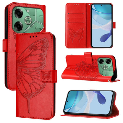 Embossed Butterfly Leather Phone Case, For Tecno Pova 6 5G, For Tecno Pova 6, For Tecno Camon 30 Pro, For Tecno Camon 30 4G / 5G, For Tecno Pova 6 Pro, For Tecno Spark 20 Pro+, For Tecno Spark 20 Pro, For Tecno Spark Go 2024 / Spark 20C                ...