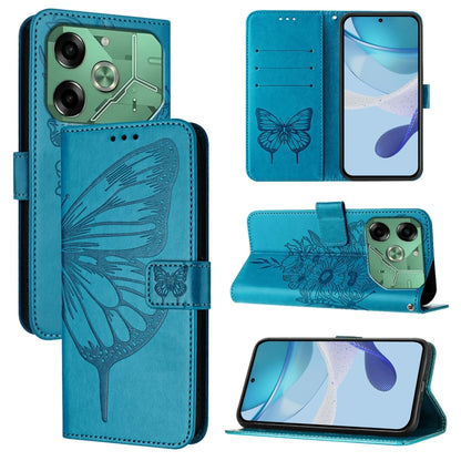 Embossed Butterfly Leather Phone Case, For Tecno Pova 6 5G, For Tecno Pova 6, For Tecno Camon 30 Pro, For Tecno Camon 30 4G / 5G, For Tecno Pova 6 Pro, For Tecno Spark 20 Pro+, For Tecno Spark 20 Pro, For Tecno Spark Go 2024 / Spark 20C                ...