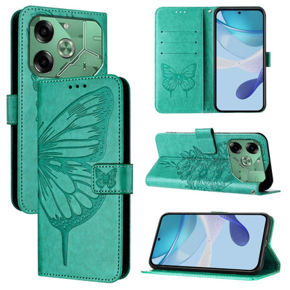 Embossed Butterfly Leather Phone Case, For Tecno Pova 6 5G, For Tecno Pova 6, For Tecno Camon 30 Pro, For Tecno Camon 30 4G / 5G, For Tecno Pova 6 Pro, For Tecno Spark 20 Pro+, For Tecno Spark 20 Pro, For Tecno Spark Go 2024 / Spark 20C                ...
