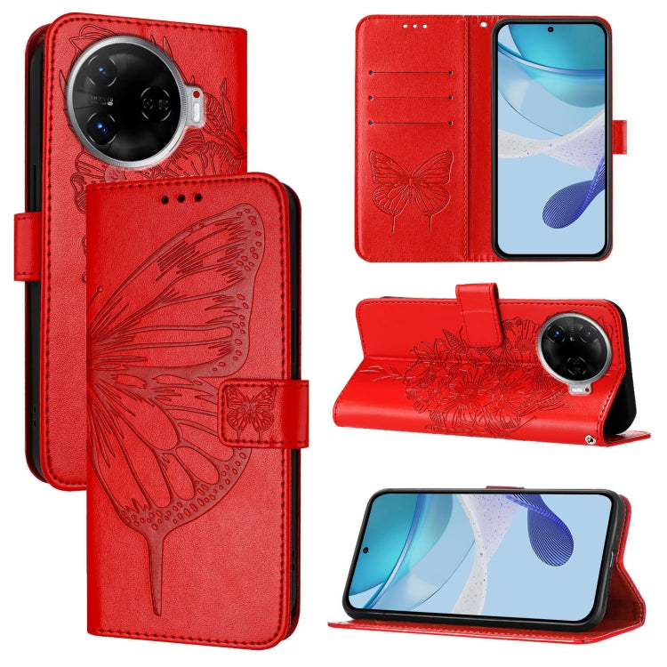 Embossed Butterfly Leather Phone Case, For Tecno Pova 6 5G, For Tecno Pova 6, For Tecno Camon 30 Pro, For Tecno Camon 30 4G / 5G, For Tecno Pova 6 Pro, For Tecno Spark 20 Pro+, For Tecno Spark 20 Pro, For Tecno Spark Go 2024 / Spark 20C                ...