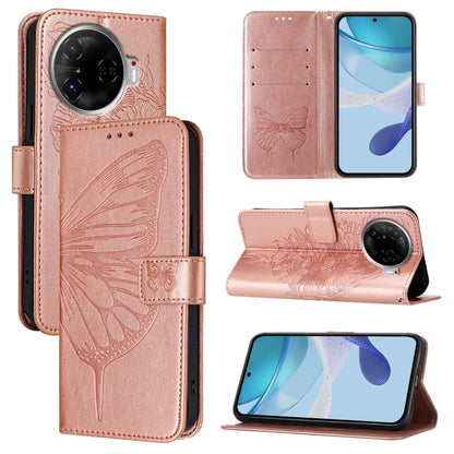 Embossed Butterfly Leather Phone Case, For Tecno Pova 6 5G, For Tecno Pova 6, For Tecno Camon 30 Pro, For Tecno Camon 30 4G / 5G, For Tecno Pova 6 Pro, For Tecno Spark 20 Pro+, For Tecno Spark 20 Pro, For Tecno Spark Go 2024 / Spark 20C                ...