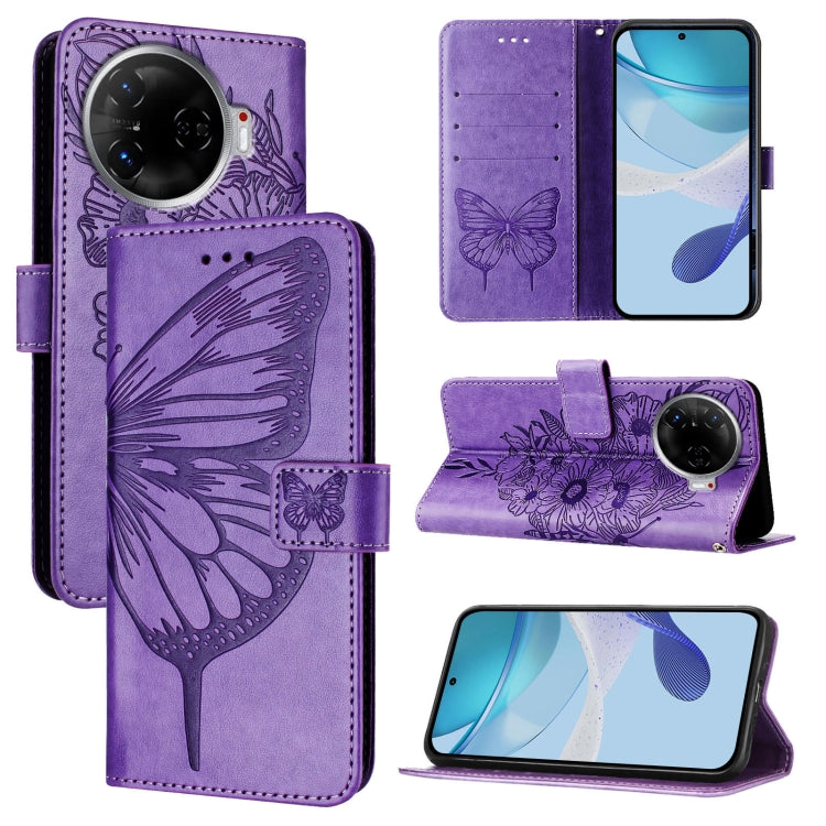Embossed Butterfly Leather Phone Case, For Tecno Pova 6 5G, For Tecno Pova 6, For Tecno Camon 30 Pro, For Tecno Camon 30 4G / 5G, For Tecno Pova 6 Pro, For Tecno Spark 20 Pro+, For Tecno Spark 20 Pro, For Tecno Spark Go 2024 / Spark 20C                ...