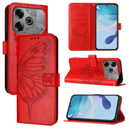 Embossed Butterfly Leather Phone Case, For Tecno Camon 50 4G, For Tenco Pova Slirm / Spark Slirm, For Tecno Camon 40 Pro 4G, For Tecno Camon 40 Premier, For Tecno Camon 40 4G, For Tecno Spark 30 5G / Pova 6 Neo 5G, For Tecno Spark 30 5G / 6 Neo 5G     ...