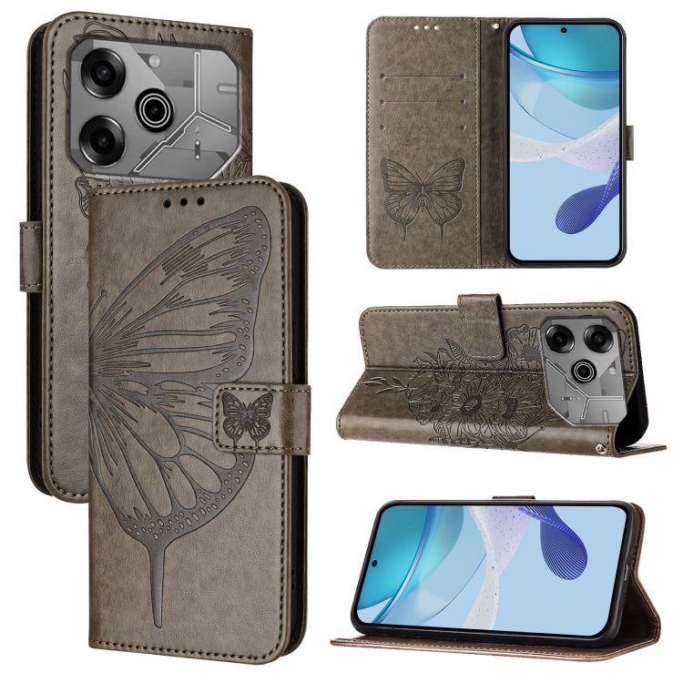 Embossed Butterfly Leather Phone Case, For Tecno Camon 50 4G, For Tenco Pova Slirm / Spark Slirm, For Tecno Camon 40 Pro 4G, For Tecno Camon 40 Premier, For Tecno Camon 40 4G, For Tecno Spark 30 5G / Pova 6 Neo 5G, For Tecno Spark 30 5G / 6 Neo 5G     ...