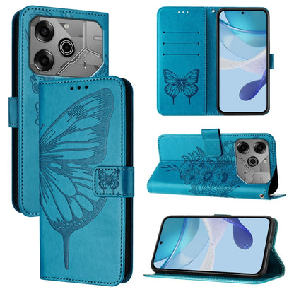 Embossed Butterfly Leather Phone Case, For Tecno Camon 50 4G, For Tenco Pova Slirm / Spark Slirm, For Tecno Camon 40 Pro 4G, For Tecno Camon 40 Premier, For Tecno Camon 40 4G, For Tecno Spark 30 5G / Pova 6 Neo 5G, For Tecno Spark 30 5G / 6 Neo 5G     ...
