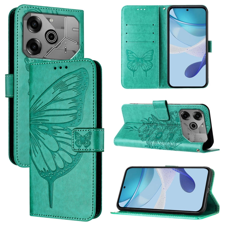 Embossed Butterfly Leather Phone Case, For Tecno Camon 50 4G, For Tenco Pova Slirm / Spark Slirm, For Tecno Camon 40 Pro 4G, For Tecno Camon 40 Premier, For Tecno Camon 40 4G, For Tecno Spark 30 5G / Pova 6 Neo 5G, For Tecno Spark 30 5G / 6 Neo 5G     ...