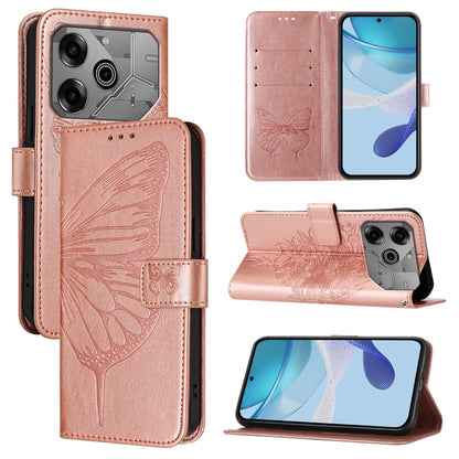 Embossed Butterfly Leather Phone Case, For Tecno Camon 50 4G, For Tenco Pova Slirm / Spark Slirm, For Tecno Camon 40 Pro 4G, For Tecno Camon 40 Premier, For Tecno Camon 40 4G, For Tecno Spark 30 5G / Pova 6 Neo 5G, For Tecno Spark 30 5G / 6 Neo 5G     ...