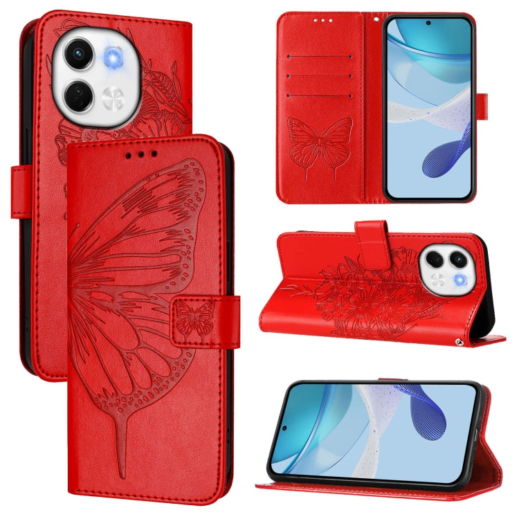 Embossed Butterfly Leather Phone Case, For Tecno Camon 50 4G, For Tenco Pova Slirm / Spark Slirm, For Tecno Camon 40 Pro 4G, For Tecno Camon 40 Premier, For Tecno Camon 40 4G, For Tecno Spark 30 5G / Pova 6 Neo 5G, For Tecno Spark 30 5G / 6 Neo 5G     ...