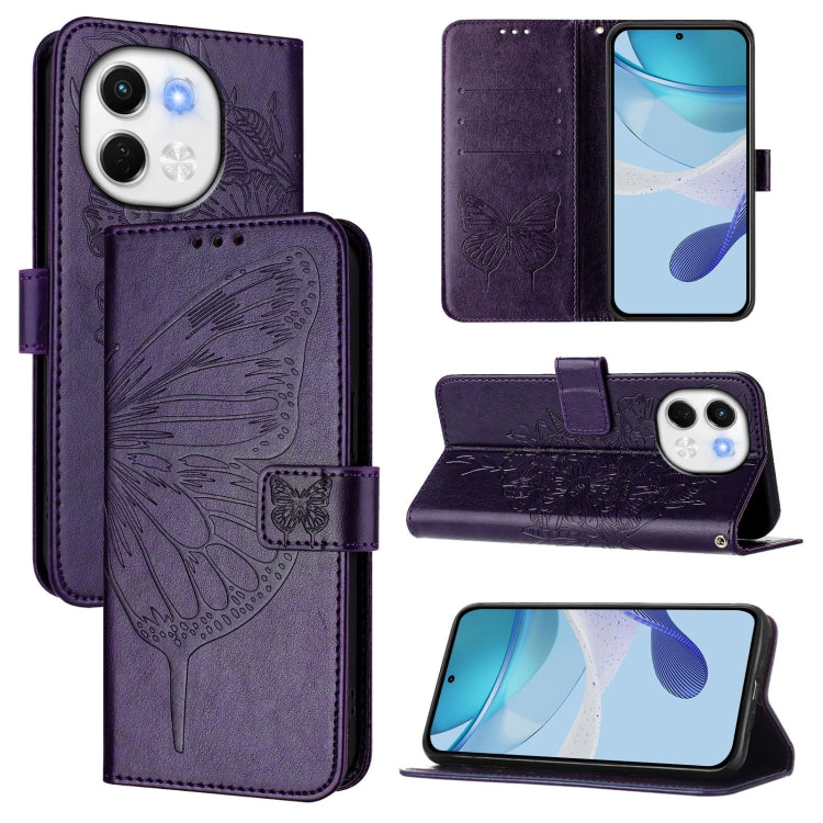 Embossed Butterfly Leather Phone Case, For Tecno Camon 50 4G, For Tenco Pova Slirm / Spark Slirm, For Tecno Camon 40 Pro 4G, For Tecno Camon 40 Premier, For Tecno Camon 40 4G, For Tecno Spark 30 5G / Pova 6 Neo 5G, For Tecno Spark 30 5G / 6 Neo 5G     ...