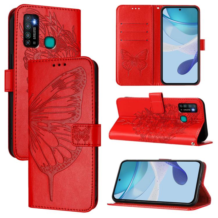 Embossed Butterfly Leather Phone Case, For Tecno Camon 20 Premier 5G, For Tecno Camon 20 Pro 5G, For Tecno Camon 20 / 20 Pro 4G, For Tecno Spark Go 2023/Pop 7/Pop 7 Pro, For Tecno Spark 9, For Tecno Pop 5c / Itel A23 Pro/A17                            ...