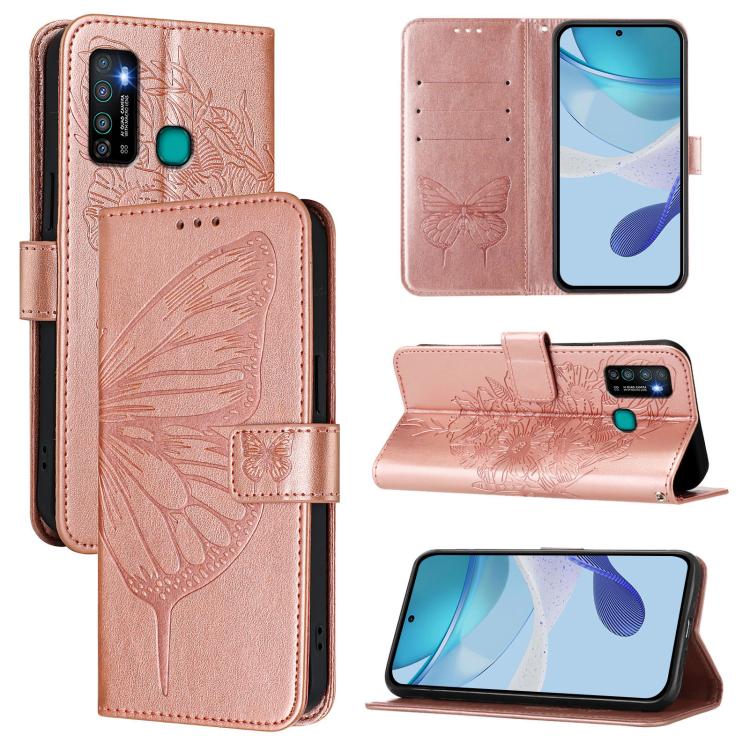 Embossed Butterfly Leather Phone Case, For Tecno Camon 20 Premier 5G, For Tecno Camon 20 Pro 5G, For Tecno Camon 20 / 20 Pro 4G, For Tecno Spark Go 2023/Pop 7/Pop 7 Pro, For Tecno Spark 9, For Tecno Pop 5c / Itel A23 Pro/A17                            ...