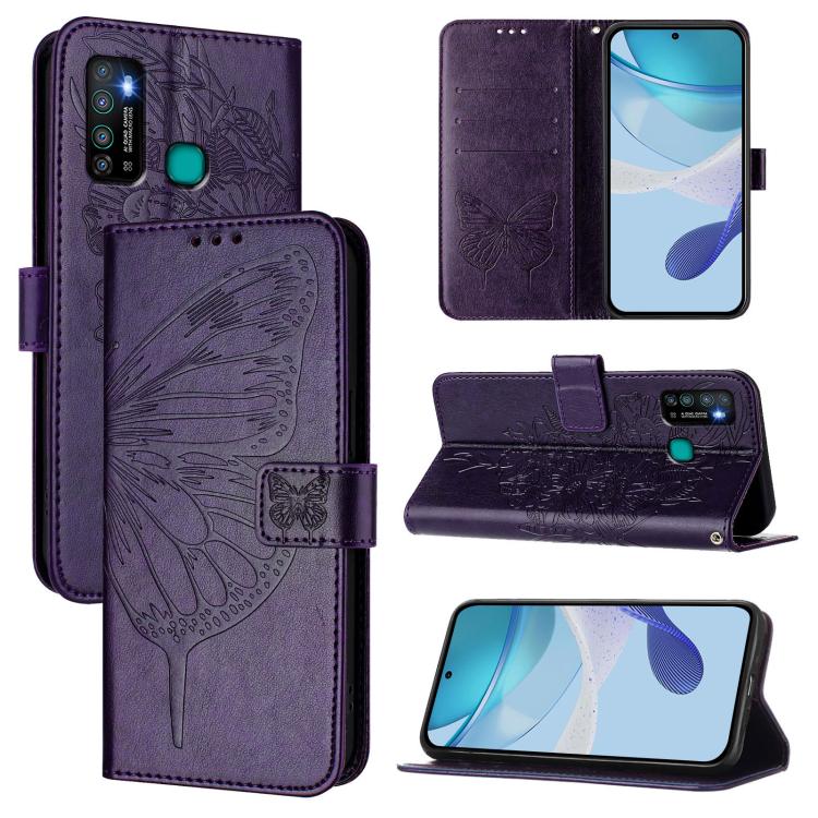 Embossed Butterfly Leather Phone Case, For Tecno Camon 20 Premier 5G, For Tecno Camon 20 Pro 5G, For Tecno Camon 20 / 20 Pro 4G, For Tecno Spark Go 2023/Pop 7/Pop 7 Pro, For Tecno Spark 9, For Tecno Pop 5c / Itel A23 Pro/A17                            ...